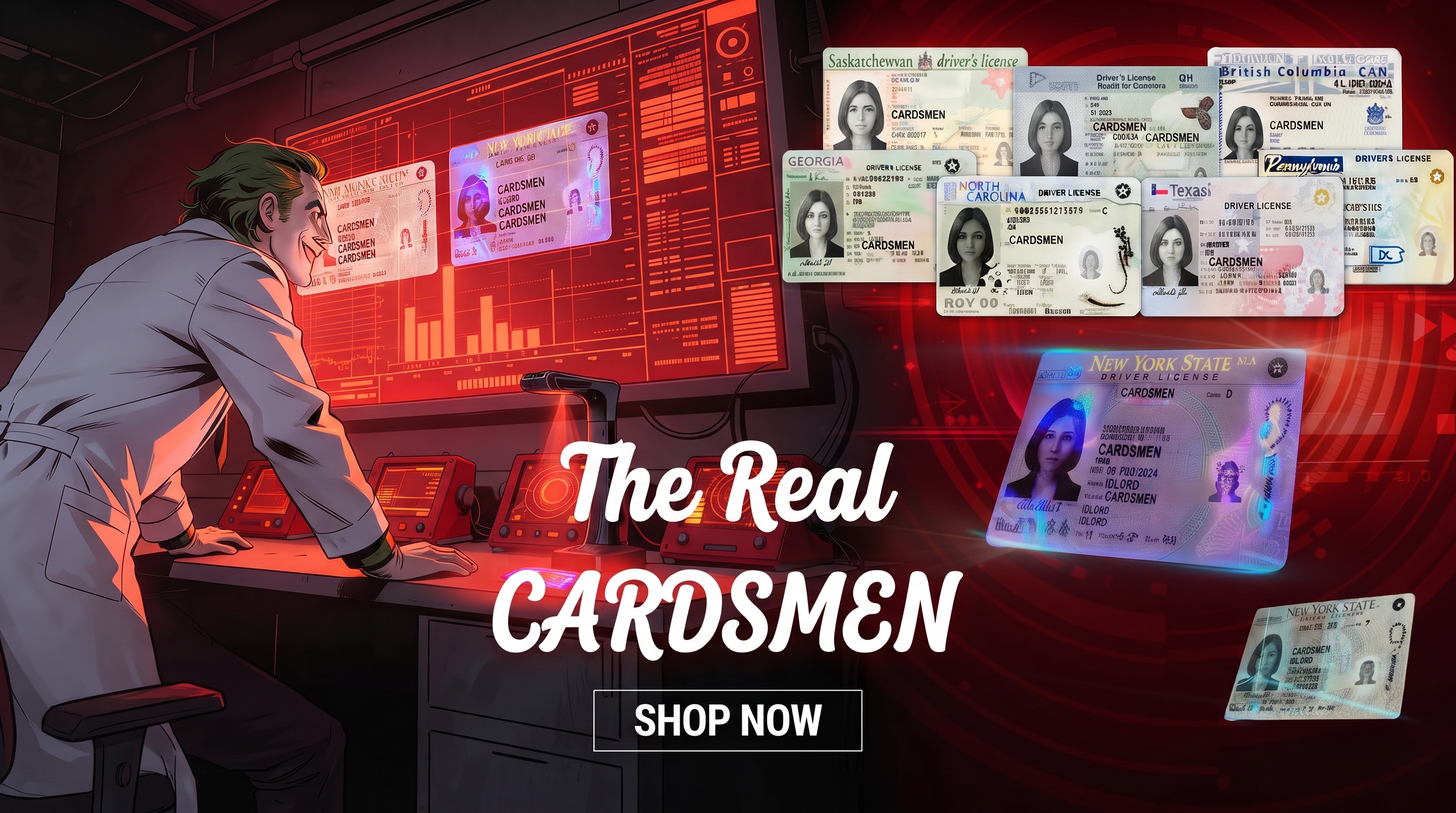 CardsMen — Best Scannable IDs. Click to shop.